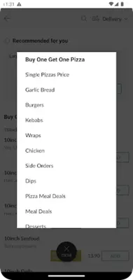 2 For 1 Pizza Place android App screenshot 3